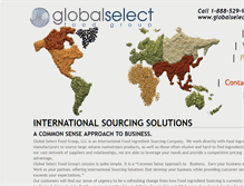 Tablet Screenshot of globalselectfg.com